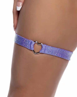 Roma R-6659, Garter With Heart Shape Ring -Funky Lingerie Outlet 6659 Lav 91263.1752021088