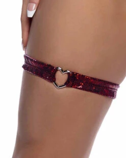 Roma R-6659, Garter With Heart Shape Ring -Funky Lingerie Outlet 6659 Red 87732.1752021118