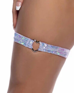 Roma R-6659, Garter With Heart Shape Ring -Funky Lingerie Outlet 6659 Wht 74874.1752021101