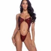 R-6666, Shimmer Bodysuit By Roma -Funky Lingerie Outlet 6666 Red 05257.1751416898