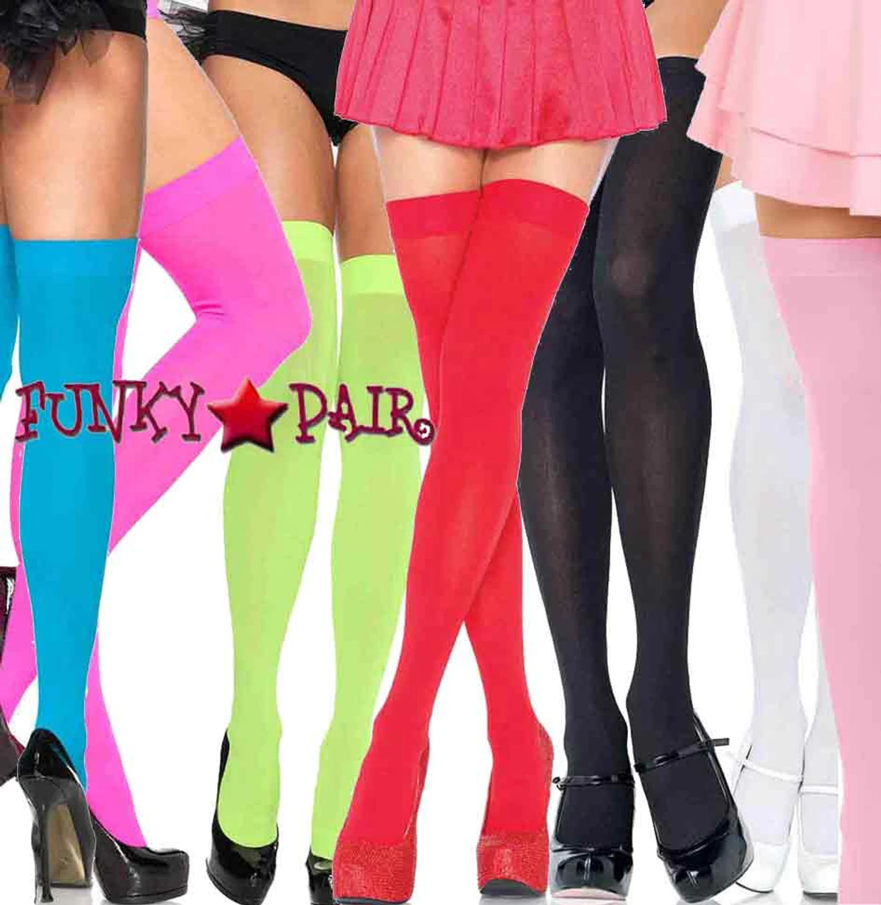 LA-6672, Nylon Opaque Stockings 4 LA-6672, Nylon Opaque Stockings - Image 2