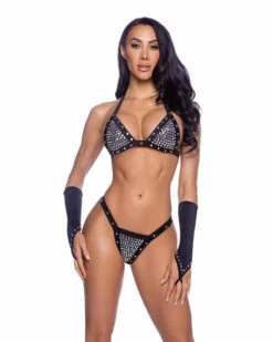 Roma R-6679, Rhinestones Gloves -Funky Lingerie Outlet 6678 6679 Blk 98625.1752707753