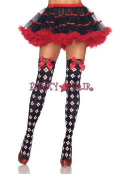 LA-6681, Royal Diamond And Heart Stockings