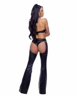 R-6690, Pleather Short Set By Roma -Funky Lingerie Outlet 6690 6691 Back 26447.1750727333
