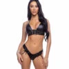 R-6690, Pleather Short Set By Roma -Funky Lingerie Outlet 6690 30204.1750727332