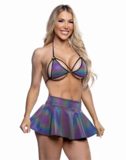 Roma R-6702, Reflective Skirt -Funky Lingerie Outlet 6701 6702 90754.1752679535