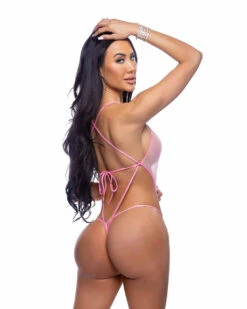 Roma R-6704, Holographic Mesh Cutout Bodysuit -Funky Lingerie Outlet 6704 BP Back 51722.1750875134