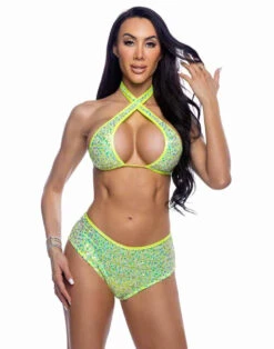 Roma R-6709, Criss-Cross Sequin Top -Funky Lingerie Outlet 6709 6710 NY 87186.1752688750