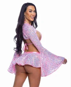 Roma R-6712, Sequin Mini Skirt -Funky Lingerie Outlet 6711 6712 6713 Pink Back 23220.1752687162