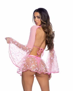 Roma R-6717, Butterfly And Sequin Shrug -Funky Lingerie Outlet 6717 6718 6648 Pink Back 43375.1750724801