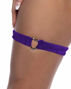 Roma R-6728, Spandex Garter With Heart -Funky Lingerie Outlet 6728 PP 96053.1751589334