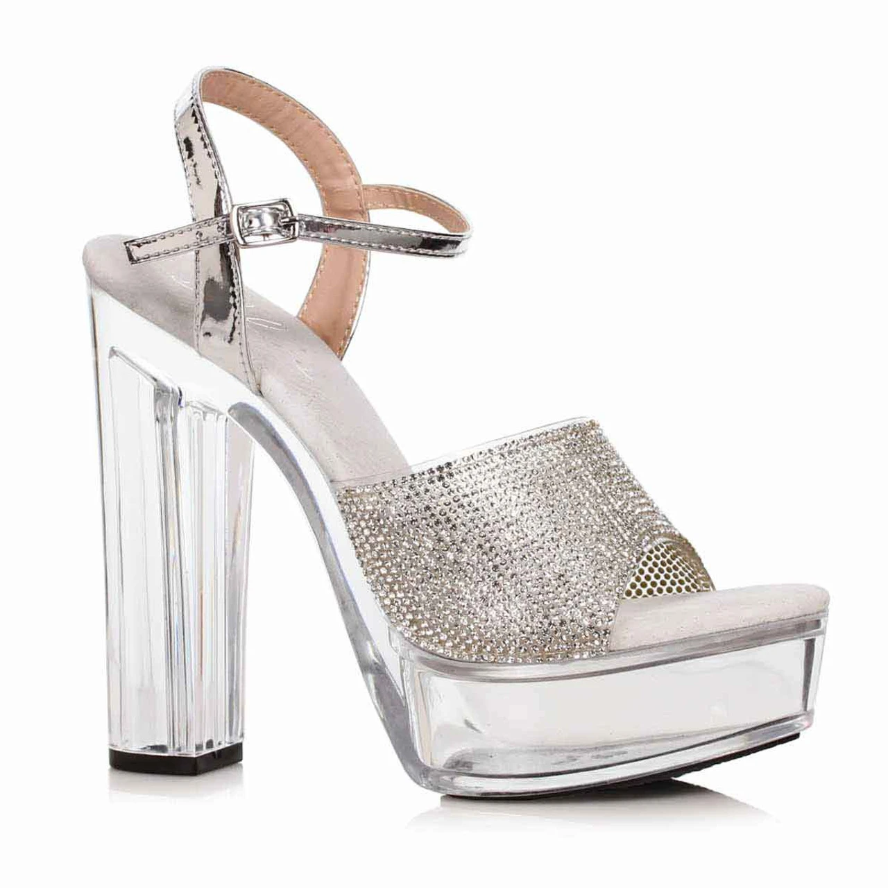 675-LARISSA, Chunky Heel Rhinestones Sandal CLEARANCE 5 675-LARISSA, Chunky Heel Rhinestones Sandal CLEARANCE - Image 3