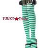 LA-6898, Striped Thigh Highs With Belt