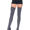 LA-6907, Heather Rib Knit Thigh Highs -Funky Lingerie Outlet 6907 01 025 57267.1415219256