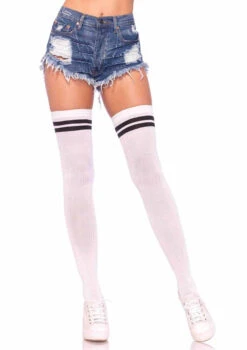 LA-6919, Striped Athletic Thigh Highs Stockings -Funky Lingerie Outlet 691900822 MAIN 36839.1694910357