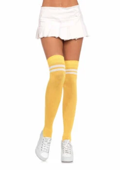 LA-6919, Striped Athletic Thigh Highs Stockings -Funky Lingerie Outlet 6919 01 134 23370.1694910374