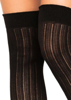 LA6926, Rib Knit Over The Knee Socks -Funky Lingerie Outlet 6926 03 001 78084.1574826506