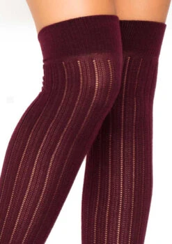 LA6926, Rib Knit Over The Knee Socks -Funky Lingerie Outlet 6926 03 036 00276.1694910892