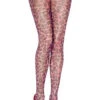 MUSIC LEGS ML-694, Cheetah Print Fishnet Pantyhose -Funky Lingerie Outlet 694 hotpinkblack med 32557.1567803966