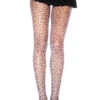 MUSIC LEGS ML-696, Leopard Print Fishnet Pantyhose -Funky Lingerie Outlet 696 greyblack med 51155.1567804196