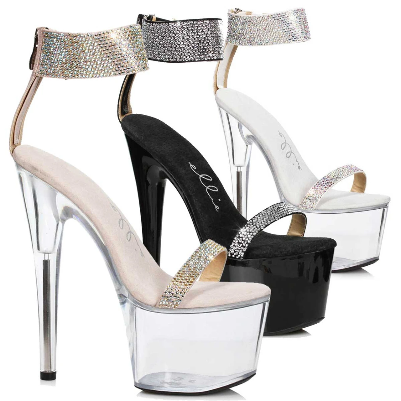 709-Anika, Rhinestone Cuff Platform Sandal 3 709-Anika, Rhinestone Cuff Platform Sandal