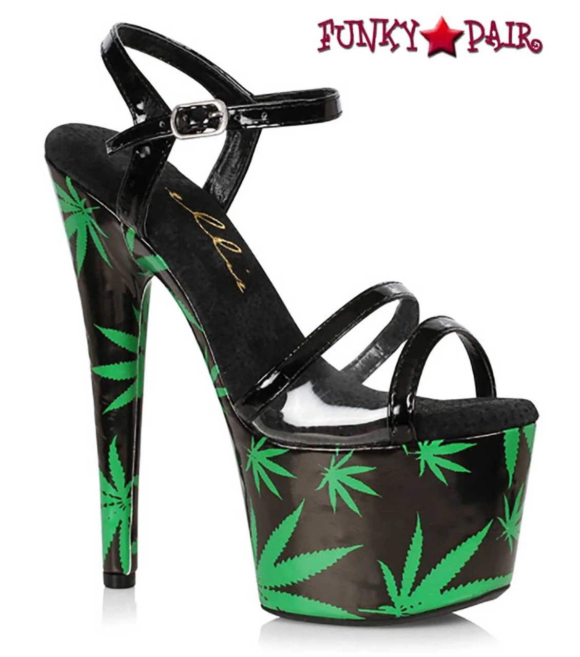 709-Ashley, 7 Inch Leaf Platform Sandal CLEARANCE 4 709-Ashley, 7 Inch Leaf Platform Sandal CLEARANCE - Image 2