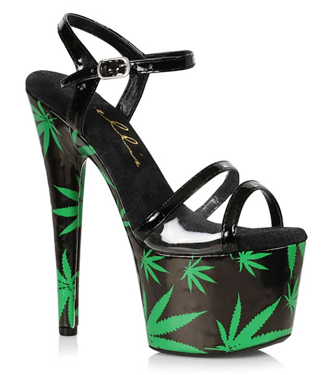 709-Ashley, 7 Inch Leaf Platform Sandal CLEARANCE 3 709-Ashley, 7 Inch Leaf Platform Sandal CLEARANCE