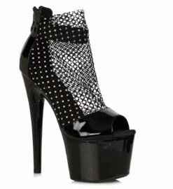 709-ADRIANA, Fishnet Rhinestone Ankle Boots CLEARANCE -Funky Lingerie Outlet 709 Adriana blk 76057.1682007216