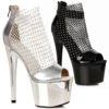 709-ADRIANA, Fishnet Rhinestone Ankle Boots CLEARANCE -Funky Lingerie Outlet 709 Adriana 91718.1682007245