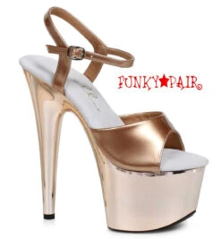 709-Bria 7" Rose Gold Platform Sandal -Funky Lingerie Outlet 709 BRIA BRNZ 12317.1564940756