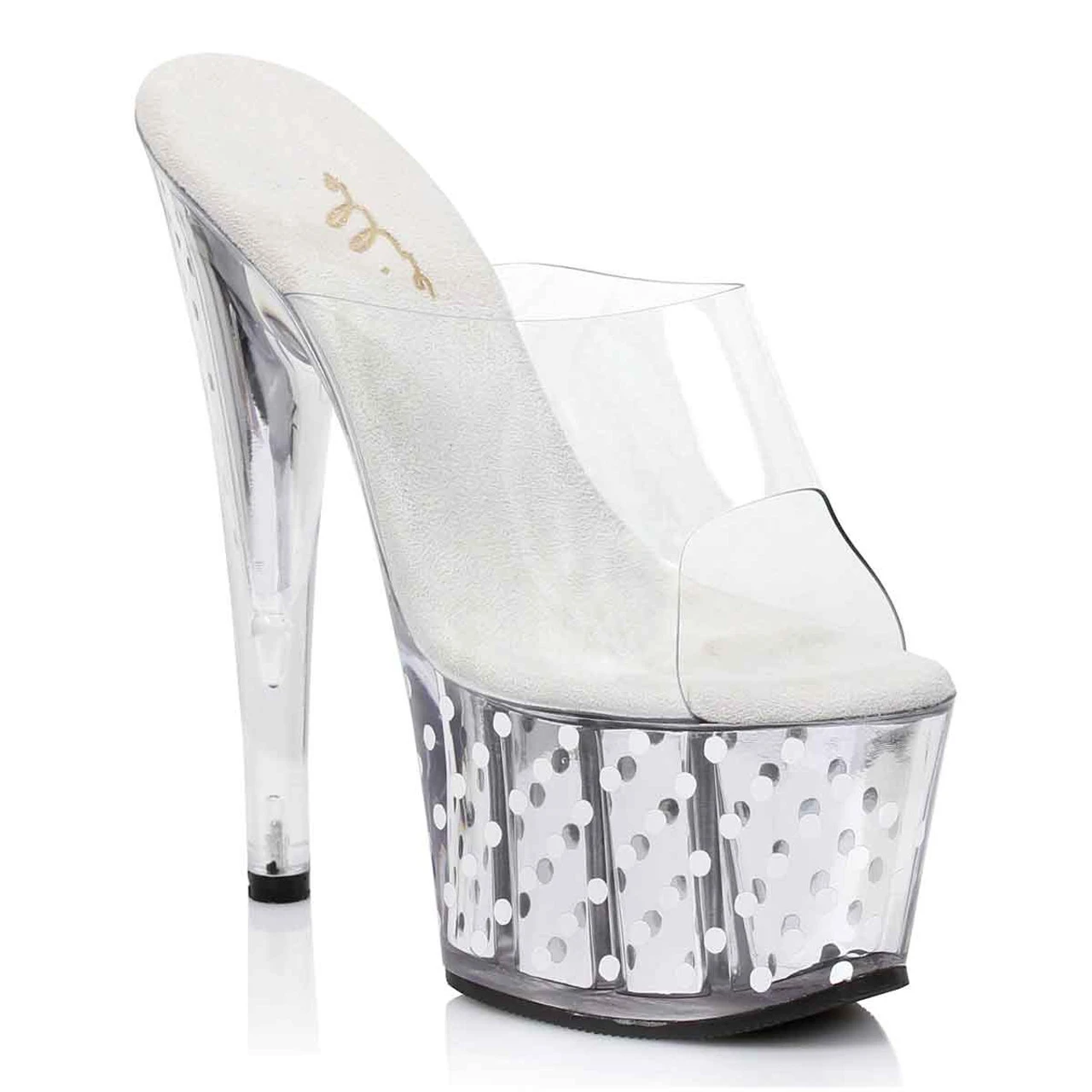 709-Brielle 7" Polka Dot Mule 5 709-Brielle 7" Polka Dot Mule - Image 3