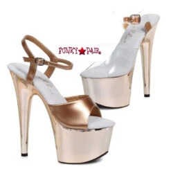 709-Bria 7" Rose Gold Platform Sandal -Funky Lingerie Outlet 709 Bria 34958.1564940762