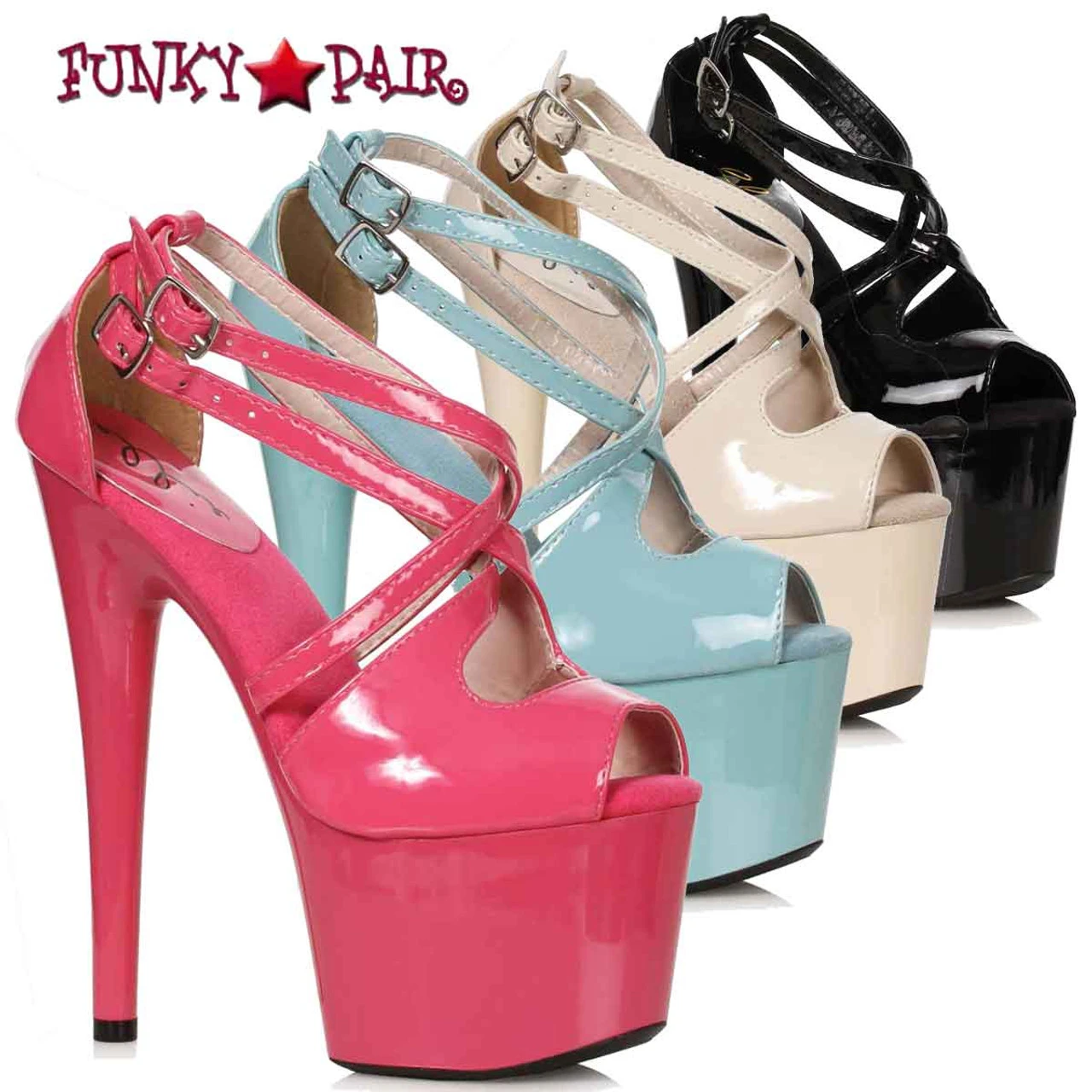 709-TINA, Platform Peep Toe Strappy Sandal 4 709-TINA, Platform Peep Toe Strappy Sandal - Image 2