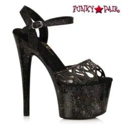 709-UNITY, 7 Inch Platform Sandal By Ellie Shoes -Funky Lingerie Outlet 709 UNITY blk FP 18270.1699805866