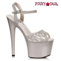 709-UNITY, 7 Inch Platform Sandal By Ellie Shoes -Funky Lingerie Outlet 709 UNITY slv FP 93757.1699805498