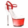 709-ZEE, 7" Pointed Stiletto Sandal CLEARANCE By Ellie Shoes -Funky Lingerie Outlet 709 ZEE RED 82051.1645821845