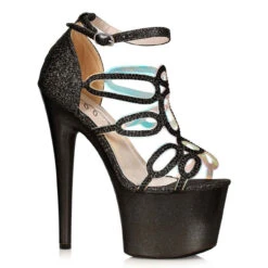 709-ZILLION, 7 Inch Rhinestones Shoes