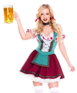 ML-70922, Flirty German Gal Costume By Music Legs