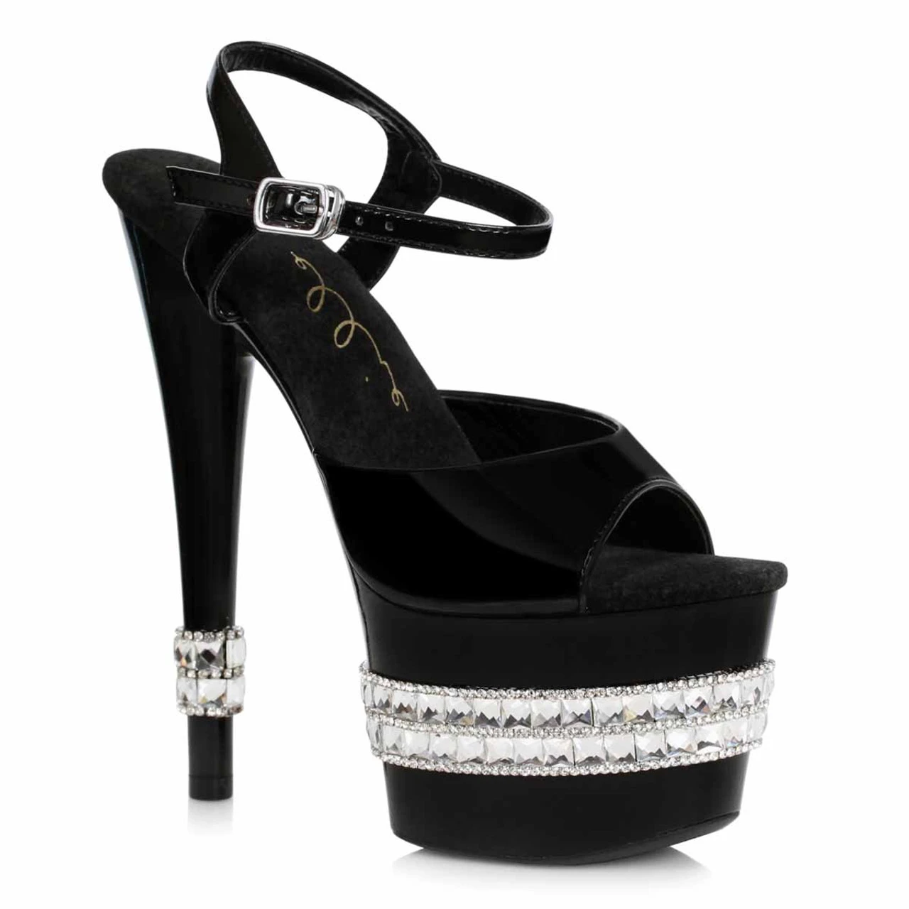 Ellie Shoes | 710-JULIET, Rhinestones Platform Sandal 3 Ellie Shoes | 710-JULIET, Rhinestones Platform Sandal