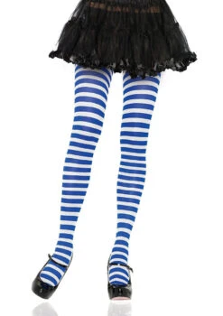 LA-7100, Nylon Striped Color Tights One Size