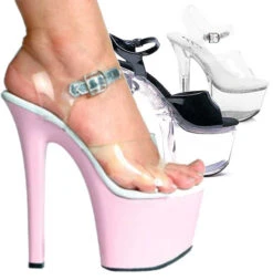 711-Flirt-C - 7 Inch Ankle Strap Platform Sandal