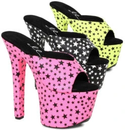 711-Glaze, 7 Inch Slide With Star Print