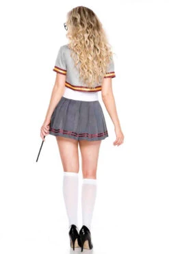 ML-71101, Wizard Graduate Costume By Music Legs -Funky Lingerie Outlet 71101 back 1 ML 0971 82126.1694282706