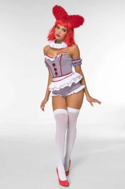 ML-71136, Scary Clown Costume -Funky Lingerie Outlet 71136 B20025 front4 ML wig problems2316 46892.1757732376