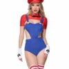 ML-71159, Sexy Plumber Babe Costume -Funky Lingerie Outlet 71159 Mario 81831.1757734214