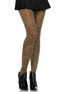 LA7130, Lurex Shimmer Sparkle Tights -Funky Lingerie Outlet 7130 Gold 92211.1616618617