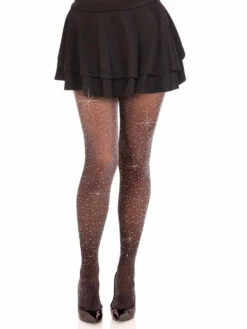 LA7134, Lurex Rhinestone Tights By Leg Avenue