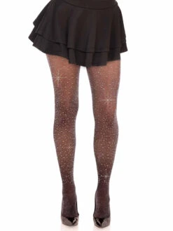 LA7134, Lurex Rhinestone Tights By Leg Avenue -Funky Lingerie Outlet 7134 03 065 92534.1752797174
