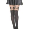MUSIC LEGS ML-7159, Dog Print Pantyhose -Funky Lingerie Outlet 7159 blackbeige med 1 80596.1567887445