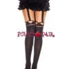 MUSIC LEGS ML-7173, Heart And Suspender PantyHose -Funky Lingerie Outlet 7173 57365.1406856972